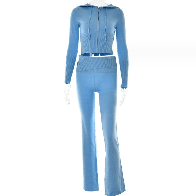 Ensemble Sweat À Capuche Et Pantalon Taille Haute