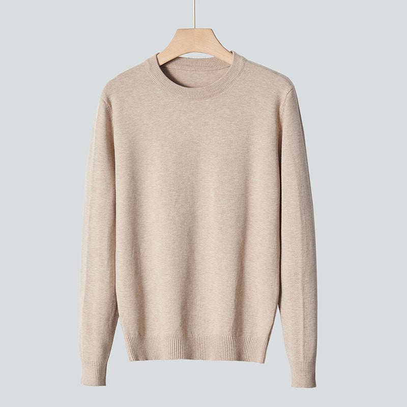 Pull tricoté à col rond pour hommes