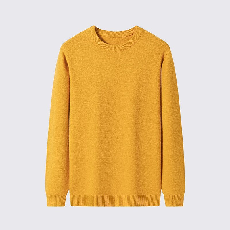 Pull tricoté à col rond pour hommes