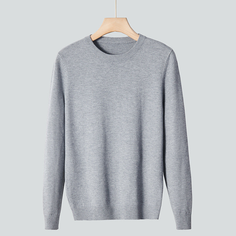 Pull tricoté à col rond pour hommes