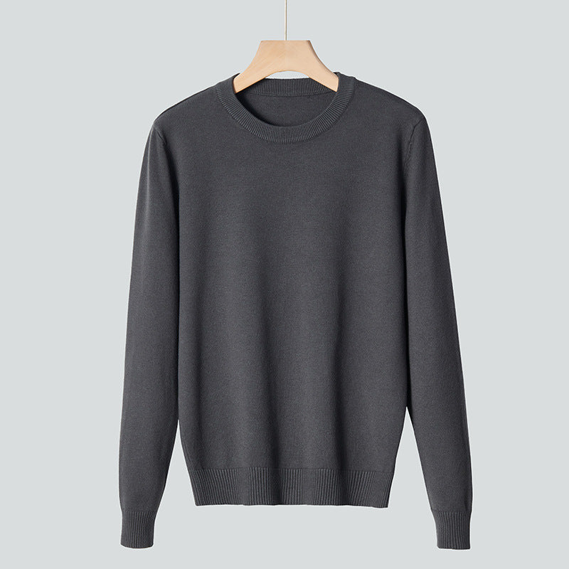 Pull tricoté à col rond pour hommes