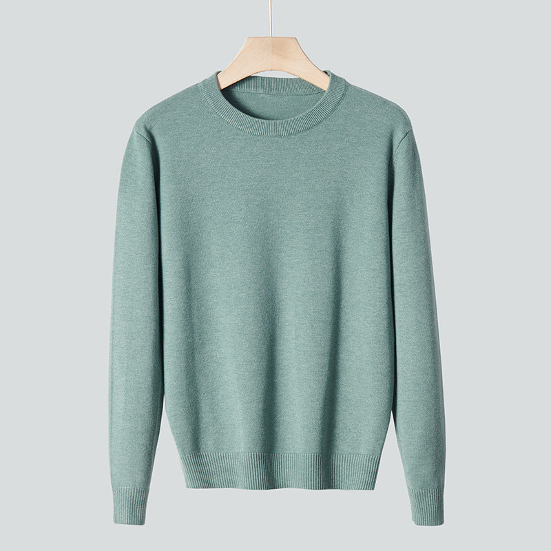 Pull tricoté à col rond pour hommes